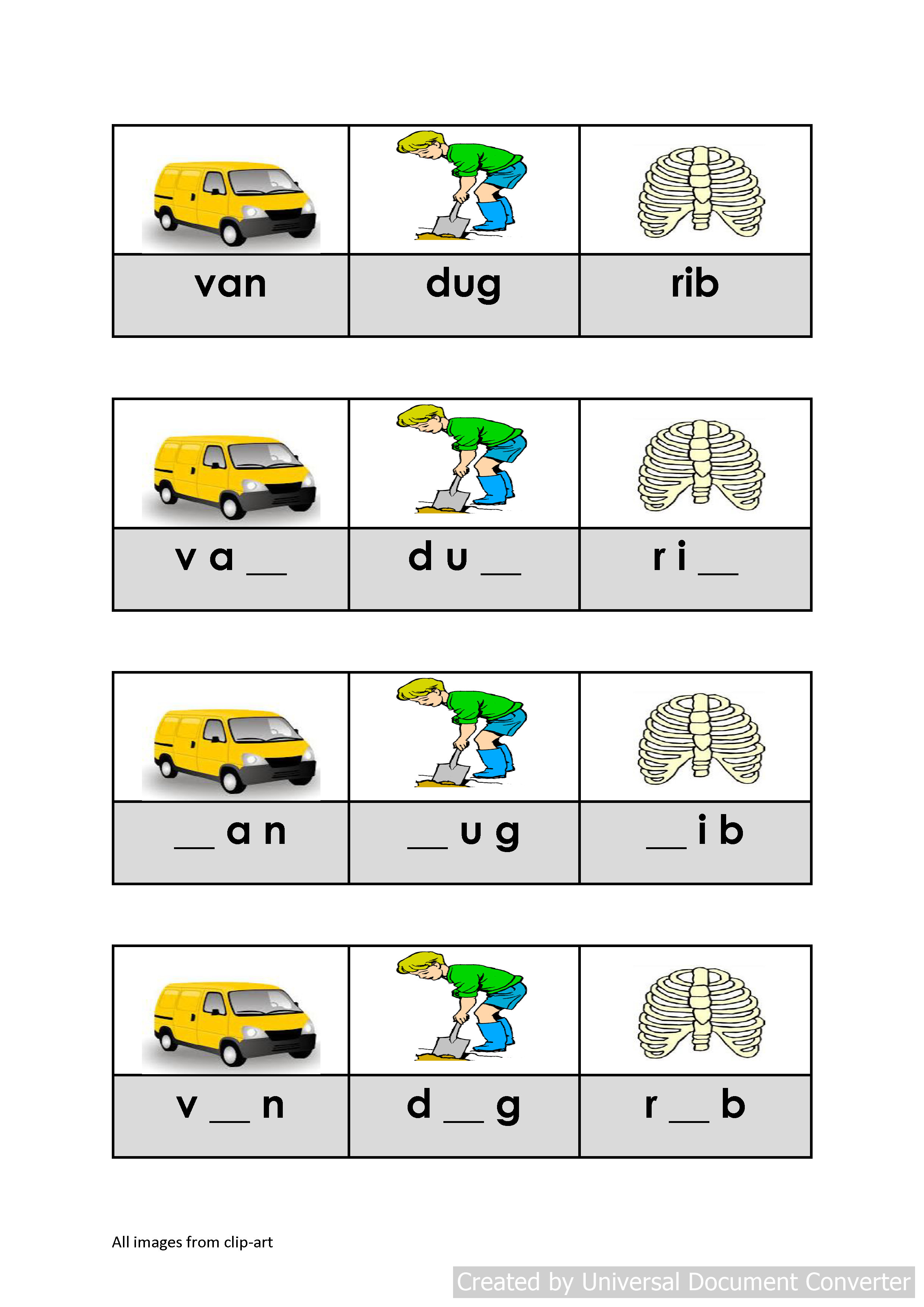 Cvc Words With Digraphs List